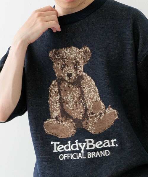 ITEMS URBANRESEARCH(アイテムズ アーバンリサーチ)の「Teddy Bear クルーネックサマーニット(ニット/セーター・メンズ・BEG/GRN/NVY・M/L)」の5枚目の写真