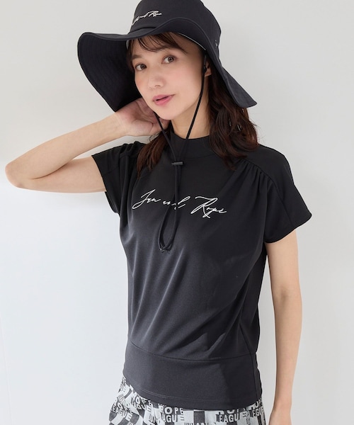 ROPE'(ロペ)の「【UV】【接触冷感】強撚スムースギャザープルオーバー(Tシャツ/カットソー・レディース・ブラック/ホワイト/ベージュ・L/M/S/XL)」の15枚目の写真