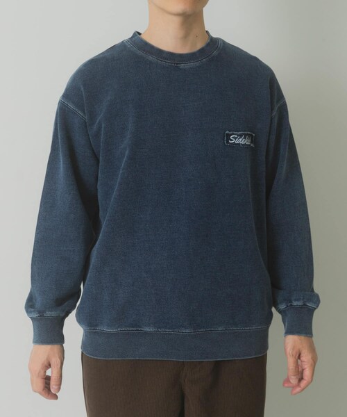 ITEMS URBANRESEARCH（アイテムズ アーバンリサーチ）の「ワンポイント刺繍スウェットデニムトップス（スウェット・メンズ・BLU/NVY/BLK・M/L）」の21枚目の写真