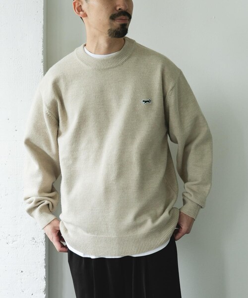 URBAN RESEARCH DOORS(アーバンリサーチドアーズ)の「『別注』PENNEYS×DOORS THE FOX クルーネックスフレニット(ニット/セーター・メンズ・ECRU/CHERRY/NAVY/CHARCOAL・M/L/XL)」の7枚目の写真