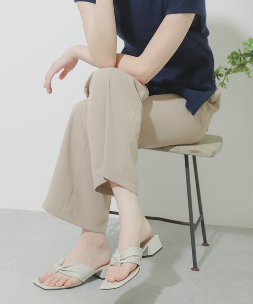SENSE OF PLACE by URBAN RESEARCH（センスオブプレイスバイアーバンリサーチ）の「ブロックヒールハナオサンダル（サンダル・レディース・BLACK/IVORY/ORANGE・S/M/L）」の8枚目の写真