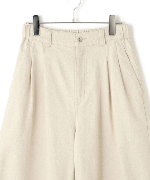 ADAM ET ROPE'(アダムエロペ)の「コットンリネンカーヴィーパンツ(その他パンツ・レディース・ブラック/キナリ・36/38)」の20枚目の写真