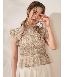 dazzlin | シャーリングラウンドフリルブラウス(シャツ/ブラウス)