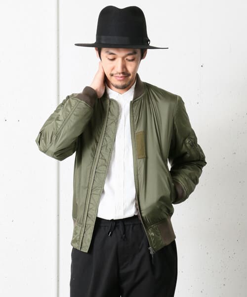 URBAN RESEARCH DOORS（アーバンリサーチドアーズ）の「ALPHA　ALPHA別注 MA-1（ミリタリージャケット・メンズ・NAVY/GREEN・M/L）」の15枚目の写真