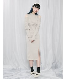 EATME | カシュクールリブタイトワンピース(ワンピース)