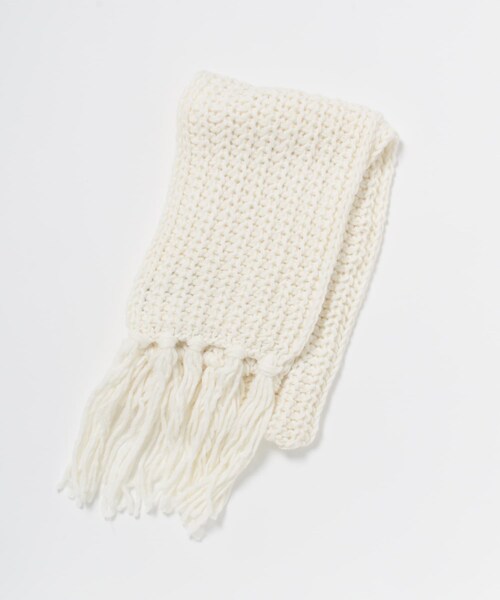 URBAN RESEARCH(アーバンリサーチ)の「Fratelli Talli フリンジニットマフラー(マフラー・レディース・PINK/WHITE/NAVY・FREE)」の10枚目の写真