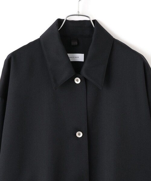 ADAM ET ROPE'（アダムエロペ）の「NIKKE TW DENIM SHIRT JACKET（ブルゾン・レディース・ブラック/ネイビー・F）」の18枚目の写真