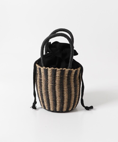 URBAN RESEARCH DOORS（アーバンリサーチドアーズ）の「巾着カゴバッグ（ハンドバッグ・レディース・BLACK/GRAGE・one）」の8枚目の写真