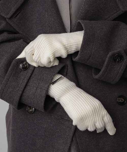 SENSE OF PLACE by URBAN RESEARCH（センスオブプレイスバイアーバンリサーチ）の「モチモチニットグローブ（ベルト・レディース・RED/OFF WHITE/CHARCOAL・one）」の7枚目の写真