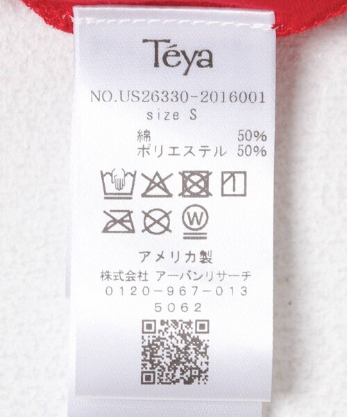 URBAN RESEARCH（アーバンリサーチ）の「Teya　Flock Letter Ringer T-shirts（Tシャツ/カットソー・レディース・BLACK/RED・S/L）」の12枚目の写真