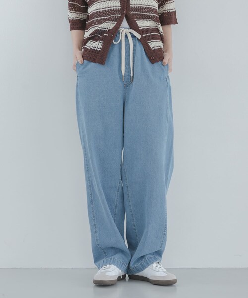 URBAN RESEARCH Sonny Label（アーバンリサーチサニーレーベル）の「イージーカーブデニムパンツ（デニムパンツ・レディース・インディゴ/L.インディゴ・36/38）」の9枚目の写真