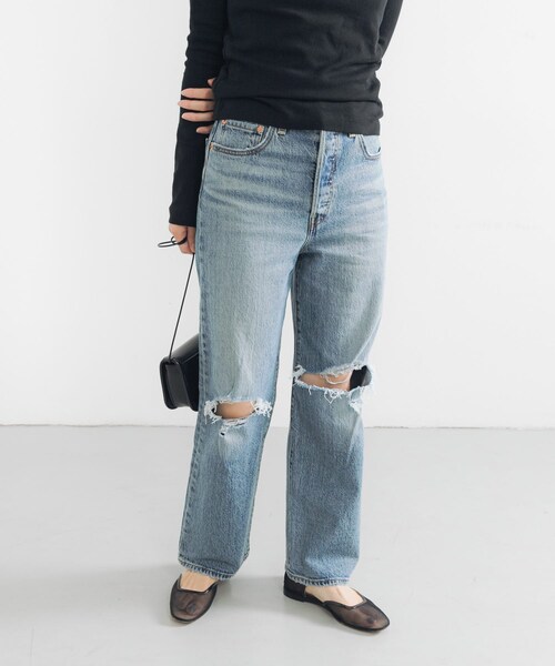 URBAN RESEARCH(アーバンリサーチ)の「Levi’s Exclusive RIBCAGE STRAIGHT ANKLE(デニムパンツ・レディース・Q MOTHER・26/27/28)」の7枚目の写真