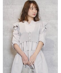 dazzlin | フリルコルセットベスト(ベスト)