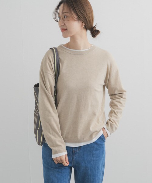 URBAN RESEARCH DOORS（アーバンリサーチドアーズ）の「レイヤードSETプルオーバー（ニット/セーター・レディース・GRAY/ORANGE/NAVY/BEIGE/MINT・Free）」の17枚目の写真