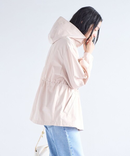 VIS（ビス）の「ウエストマークナイロンジャケット/スプリングマウンテンパーカー（ナイロンジャケット・レディース・オフホワイト/ベージュ/ネイビー/ピンク・F）」の18枚目の写真