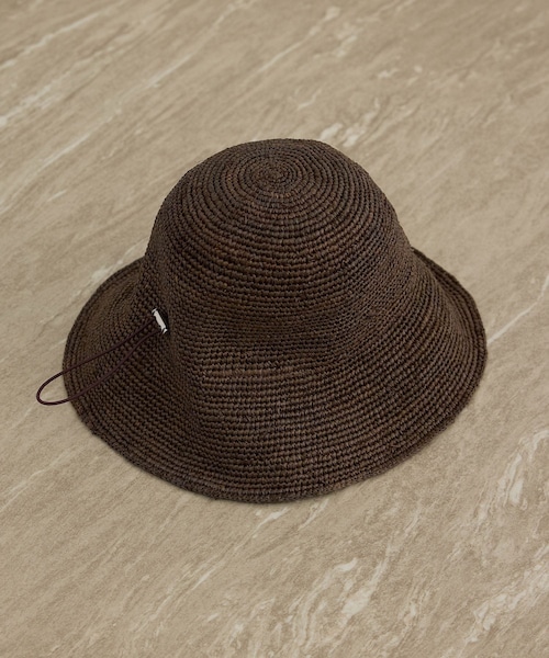 ADAM ET ROPE'（アダムエロペ）の「【J'aDoRe・店舗限定】【La Maison de Lyllis（メゾンドリリス）】ROOL（ハット・レディース・キナリ/ダークブラウン系・F）」の4枚目の写真