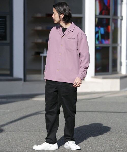 URBAN RESEARCH Sonny Label（アーバンリサーチサニーレーベル）の「ワイドテーパードピーチ起毛チノパンツ（チノパンツ・メンズ・グレーカーキ/アイボリー/ダークネイビー・M/L）」の16枚目の写真