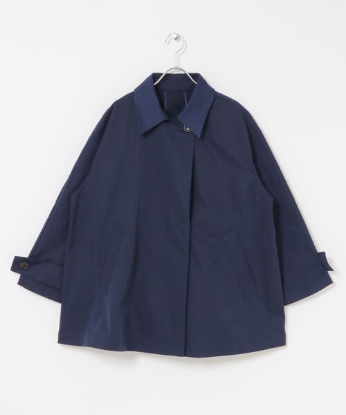 ITEMS URBANRESEARCH（アイテムズ アーバンリサーチ）の「ミドルトレンチコート（ステンカラーコート・レディース・BEG/NVY・FREE）」の15枚目の写真