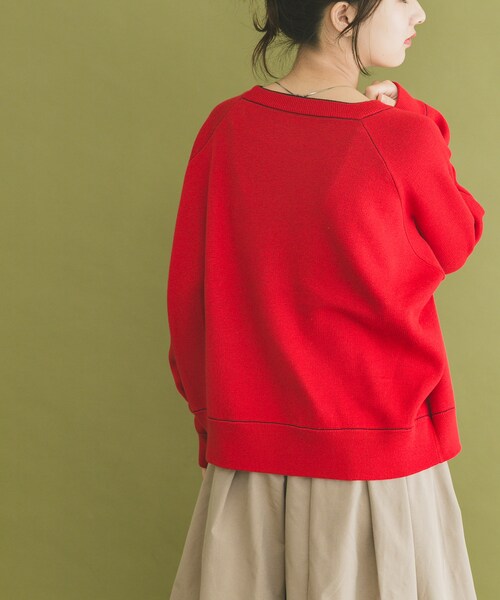 ITEMS URBANRESEARCH(アイテムズ アーバンリサーチ)の「リバーシブルスウェットライクニット(ニット/セーター・レディース・GRY×BLU/NVY×RED/YEO×BRN・FREE)」の19枚目の写真