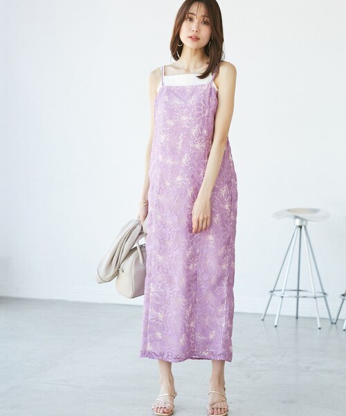 ROPE' PICNIC（ロペピクニック）の「【emur/エミュール】1人で着られる浴衣キャミワンピースセット（浴衣・レディース・ブルー/ラベンダー・38）」の16枚目の写真