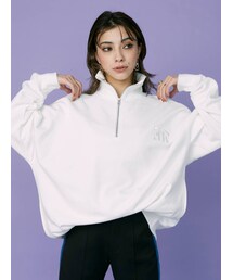 EVRIS | 【WEB限定】ハーフジップスウェットトップス(スウェット)