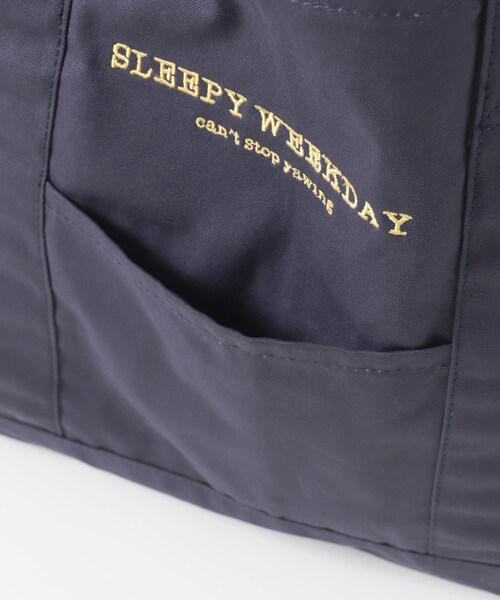 URBAN RESEARCH Sonny Label（アーバンリサーチサニーレーベル）の「SLEEPY WEEKDAY TOTEBAG（トートバッグ・レディース・BRN×NVY/GREEN/NAVY・One）」の20枚目の写真