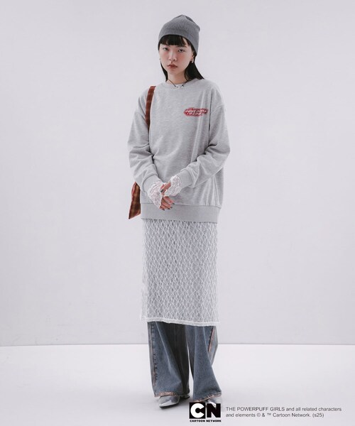 SENSE OF PLACE by URBAN RESEARCH（センスオブプレイスバイアーバンリサーチ）の「『別注』PPG / SENSE OF PLACE ルーズスウェット（スウェット・レディース・NAVY/GRAY・one）」の8枚目の写真