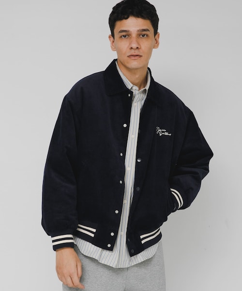 URBAN RESEARCH Sonny Label（アーバンリサーチサニーレーベル）の「『別注』GEM SPORTSWEAR×Sonny Label　コーデュロイパデッドブルゾン（ブルゾン・メンズ・ダークブラウン/ネイビー・M/L）」の2枚目の写真