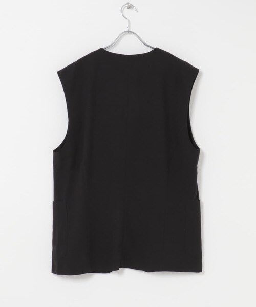 SENSE OF PLACE by URBAN RESEARCH(センスオブプレイスバイアーバンリサーチ)の「リネンブレンドノーカラーベスト(ベスト・メンズ・BLACK/BEIGE・M/L)」の8枚目の写真