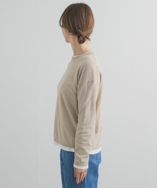 URBAN RESEARCH DOORS（アーバンリサーチドアーズ）の「レイヤードSETプルオーバー（ニット/セーター・レディース・GRAY/ORANGE/NAVY/BEIGE/MINT・Free）」の22枚目の写真