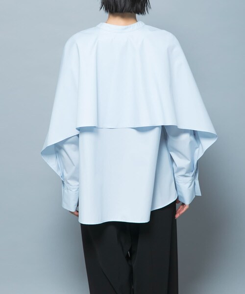 URBAN RESEARCH ROSSO（アーバンリサーチロッソ）の「『別注』CHIGNON×ROSSO　ラッフルシャツブラウス（シャツ/ブラウス・レディース・OWHITE/LBLUE・Free）」の12枚目の写真