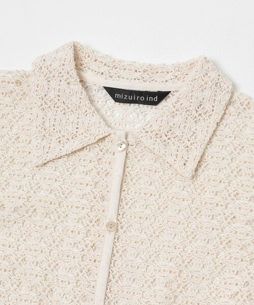 URBAN RESEARCH DOORS(アーバンリサーチドアーズ)の「mizuiro-ind LACE SHIRTS(シャツ/ブラウス・レディース・IVORY/BLACK・One)」の5枚目の写真