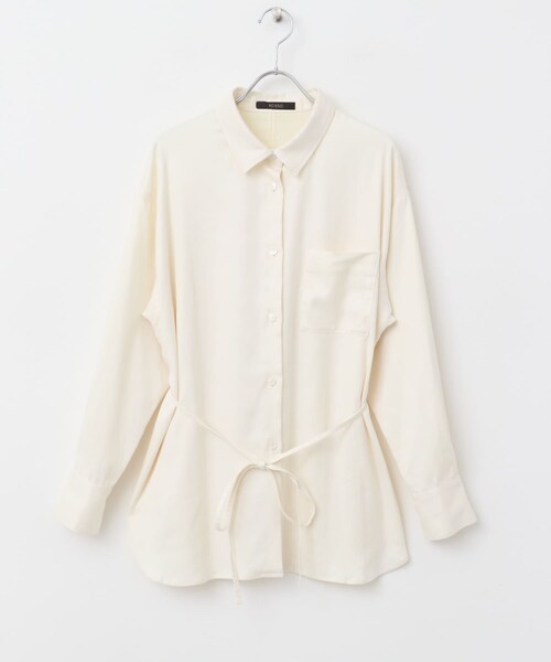 URBAN RESEARCH ROSSO（アーバンリサーチロッソ）の「ピーチタッチデザインシャツ（シャツ/ブラウス・レディース・WHITE/CH/LACQUER・FREE）」の11枚目の写真