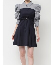 dazzlin | レイヤードシャツミニワンピース(ワンピース)