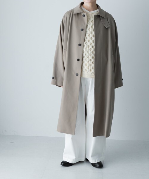 かぐれ（カグレ）の「ウーステッドウールコート（テーラードジャケット・レディース・GREGE/SAGE/NAVY・Free）」の18枚目の写真