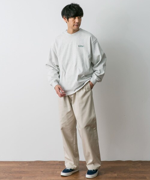 URBAN RESEARCH DOORS(アーバンリサーチドアーズ)の「L.L.Bean Union Long-Sleeve T-Shirts(Tシャツ/カットソー・メンズ・yellow/white/birch/green/fade navy・M/L/XL)」の21枚目の写真