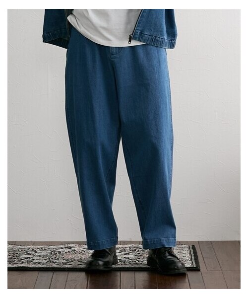 nissen（ニッセン）の「ワイドシルエットデニムクライミングパンツ（パンツ・メンズ・ネイビー/ブルー・M/L/LL/3L/4L/5L/6L/8L/10L）」の20枚目の写真