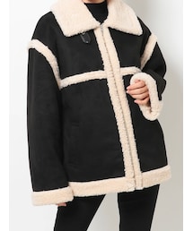 MURUA | ミディルーズフェイクムートン(ムートンコート)