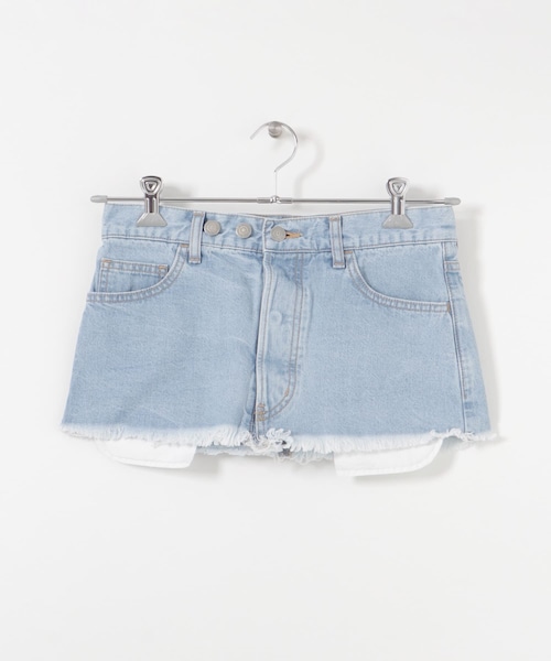 URBAN RESEARCH（アーバンリサーチ）の「CURRENTAGE　DENIM DESIGN SKIRT（デニムスカート・レディース・ホワイト/サックスブルー・FREE）」の2枚目の写真