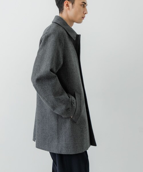 URBAN RESEARCH(アーバンリサーチ)の「WINDPROOF TWEED HALF COAT(テーラードジャケット・メンズ・BROWN/CHARCOAL・M/L)」の8枚目の写真