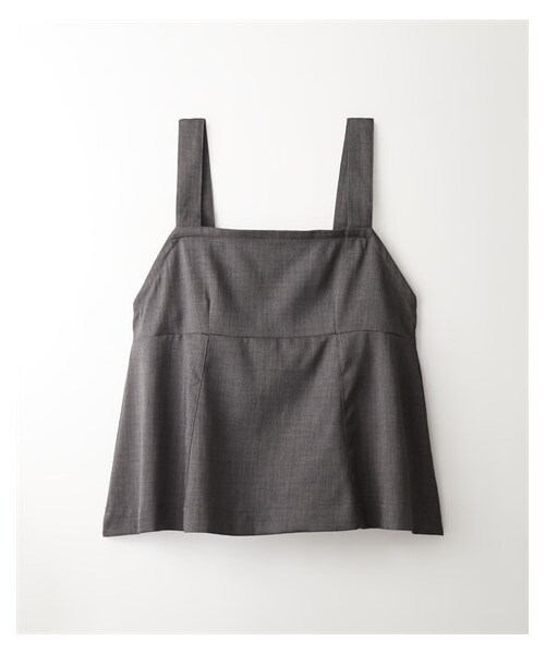 nissen（ニッセン）の「【Be praised】セットアップ（フレアキャミ＋ワイドパンツ）（パンツ・レディース・チャコール/グレーベージュ/ブラウン/黒・M/L/LL）」の4枚目の写真