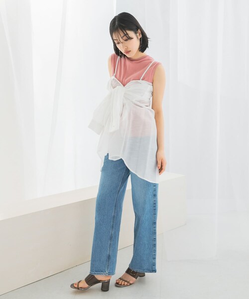 URBAN RESEARCH ROSSO（アーバンリサーチロッソ）の「リネンタッチイージーケアオーバーシャツ（シャツ/ブラウス・レディース・WHITE/LEMON/BLUE/NAVY・FREE）」の10枚目の写真