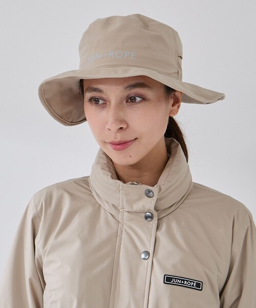 ROPE'（ロペ）の「レインハット/撥水・透湿（ハット・レディース・ホワイト/ベージュ/ネイビー・F）」の7枚目の写真