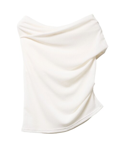 ELENDEEK(エレンディーク)の「OFF SHOULDER CS(Tシャツ/カットソー・レディース・アイボリー/ブラック/ライム・F)」の2枚目の写真