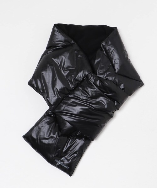 ITEMS URBANRESEARCH（アイテムズ アーバンリサーチ）の「ダウンマフラー（マフラー・メンズ・KHK/BLK・-）」の5枚目の写真
