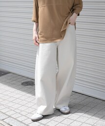 FORK&SPOON | FORK&SPOON　ガーメントダイツイルカーブパンツ(その他パンツ)
