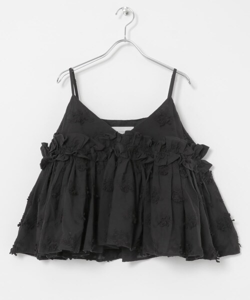 トップス crinkle crinkle 3D embroidery camisole crinkle crinkle crinkle 3D embroidery camisole 【公式通販】