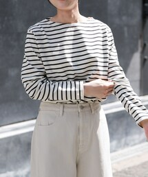 FORK&SPOON | FORK&SPOON　ボートネックボーダー(Tシャツ/カットソー)