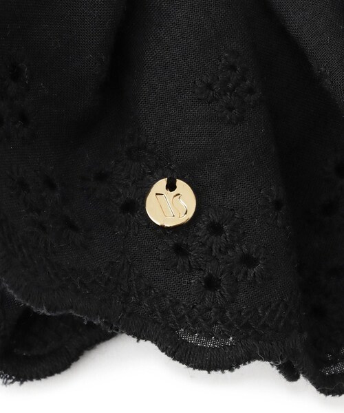 VIS（ビス）の「コットンレースシュシュ（シュシュ・レディース・ブラック/オフホワイト・F）」の7枚目の写真