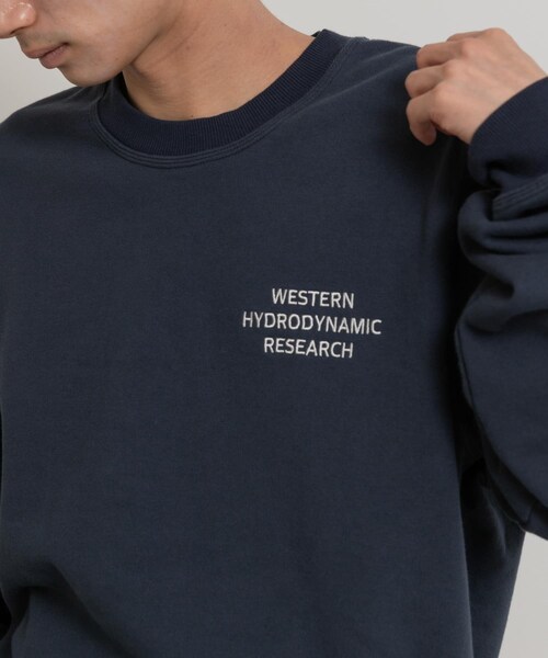 THE GOODLAND MARKET（ザグッドランドマーケット）の「Western Hydrodynamic Research　WORKER SWEAT CREW（スウェット・メンズ・15IVORY/40NAVY/01BLACK・M/XL）」の20枚目の写真